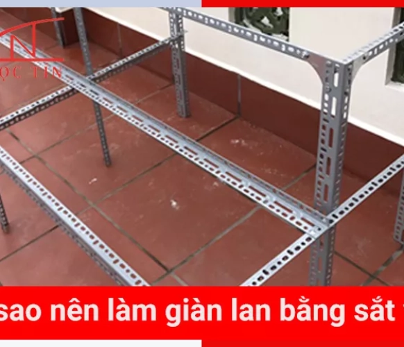 Cách làm giàn lan bằng sắt V lỗ đơn giản tại nhà