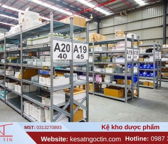 Kệ kho dược phẩm để thuốc đạt chuẩn chất lượng an toàn