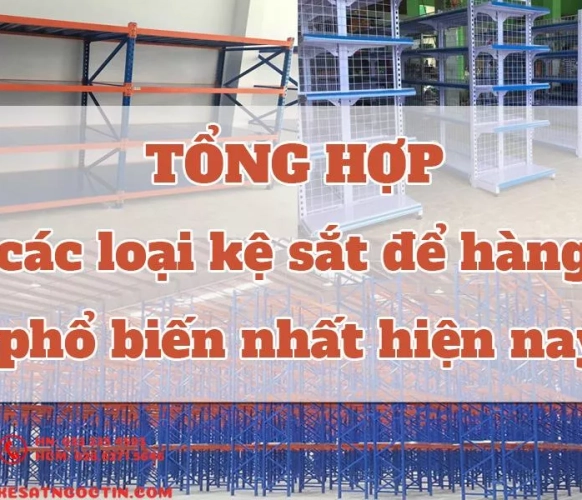 Kệ sắt trưng bày hàng đẹp hỗ trợ tối ưu cho cửa hàng