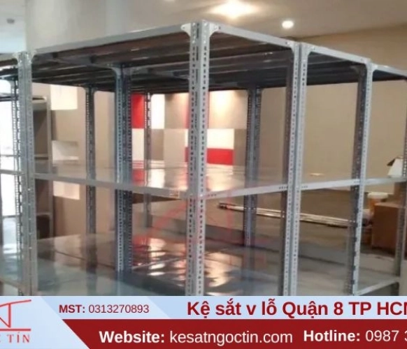 Kệ sắt v lỗ quận 8 ứng dụng đa dạng giá bán chi tiết
