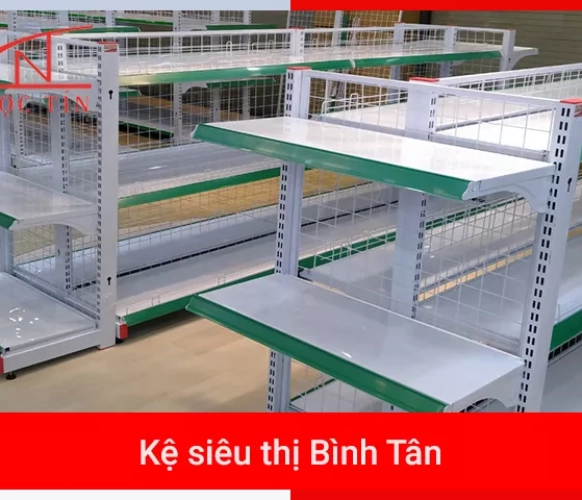 Kệ siêu thị Bình Tân mới rẻ bảo hành dài hạn