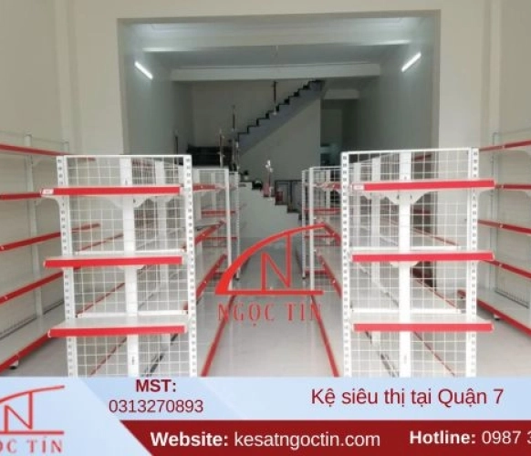 Kệ siêu thị tại quận 7 thiết kế ĐẸP lắp đặt nhanh