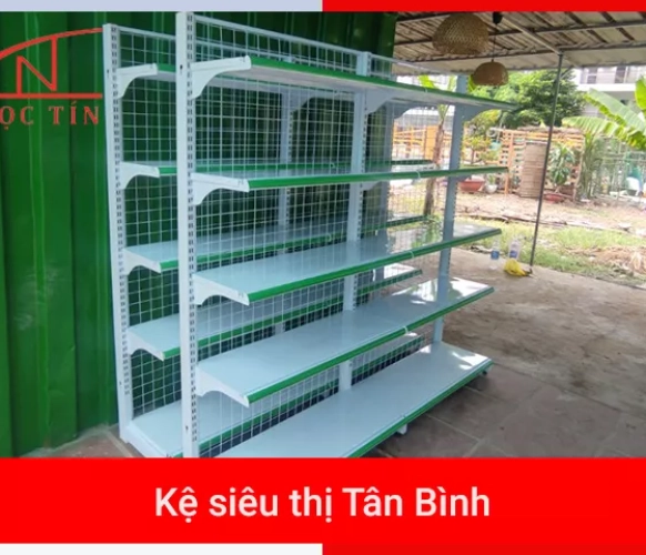 Mua bán kệ siêu thị Tân Bình bày hàng thiết kế đẹp mắt