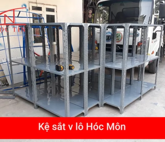 Kệ sắt v lỗ Hóc Môn TPHCM giá tốt lắp đặt MIỄN PHÍ