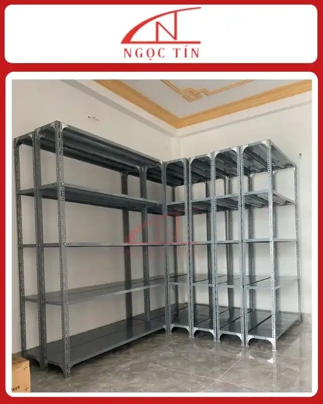 Kệ V Lỗ 5 Tầng NTKSVL58 Dài 1.2m x Rộng 0.3m x Cao 2m