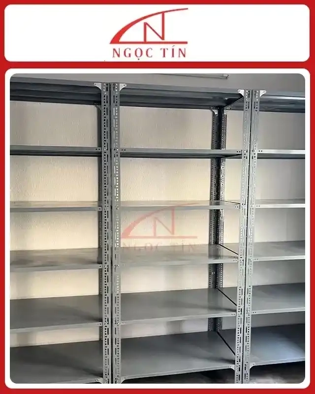 Kệ Sắt V Lỗ 6 Tầng NTKSVL70 Dài 0.8m x Rộng 0.3m x Cao 2.4m