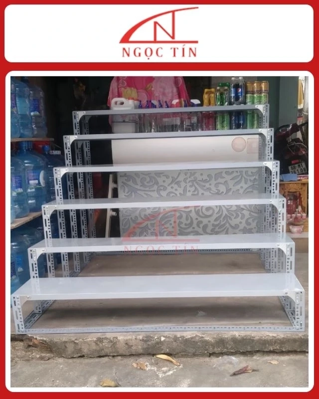 Kệ V Lỗ 6 Tầng NTKSVL95 Dài 1.2m x Rộng 0.3m x Cao 2.4m