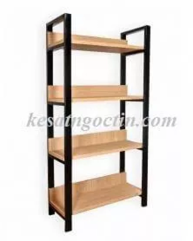 Kệ Gỗ Khung Sắt 11