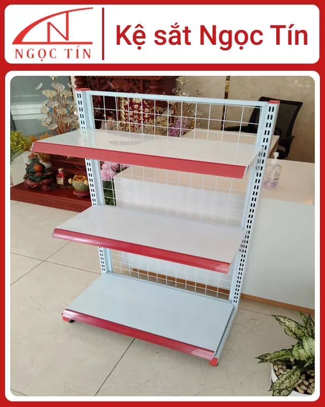 Kệ Đơn Lưng Lưới 3 Tầng NTKST34