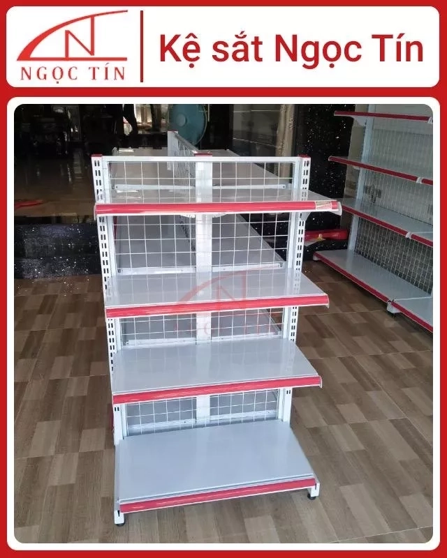 Kệ Siêu Thị Đơn 1 Mặt 4 Tầng NTKST54