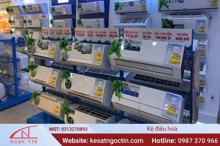 Kệ trưng bày điều hoà BỀN ĐẸP được ưa chuộng