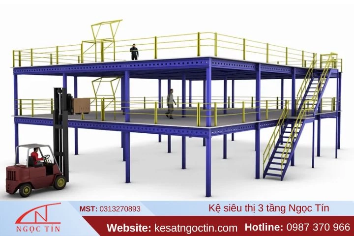 Kệ sàn Mezzanine là gì? Cấu tạo và nguyên lý hoạt động của kệ