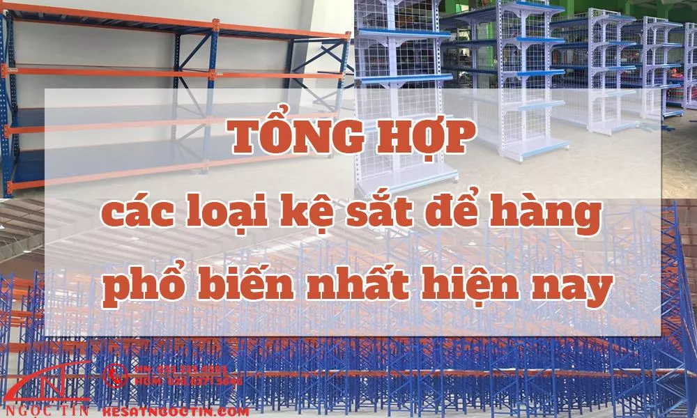 Kệ sắt trưng bày hàng đẹp hỗ trợ tối ưu cho cửa hàng