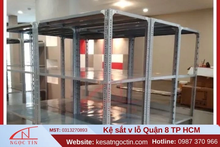 Kệ sắt v lỗ quận 8 ứng dụng đa dạng giá bán chi tiết
