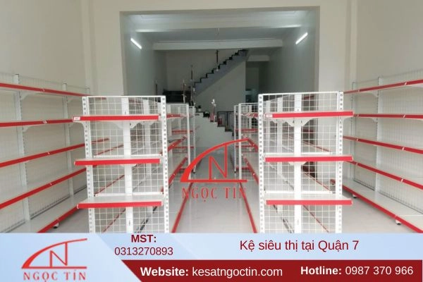 Kệ siêu thị tại quận 7 thiết kế ĐẸP lắp đặt nhanh