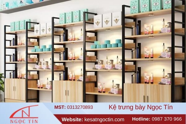 Kệ trưng bày mỹ phẩm giá rẻ chất lượng