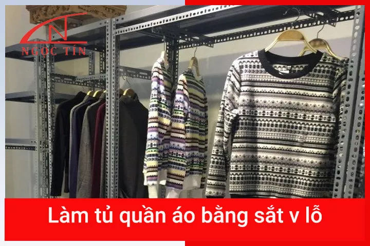 Cách làm tủ quần áo sắt v lỗ đơn giản và hiệu quả