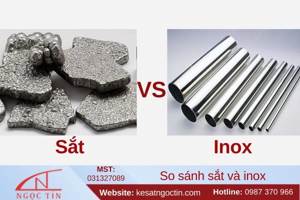 So sánh sắt và inox ưu nhược điểm hai loai vật liệu