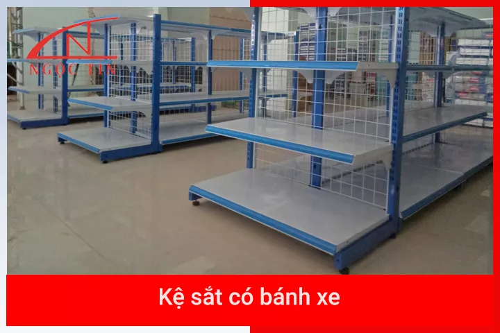 Kệ sắt bánh xe đa năng nhiều tầng tối ưu không gian và giá